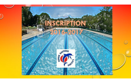 Inscriptions 2016 / 2017